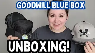 Goodwill blue box hat UNBOXING! | Vintage. modern, Disney | Tips on cleaning hats