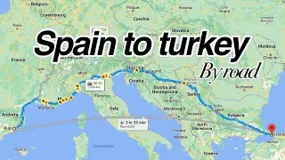 Spain to turkey by Car 2023 With Family.