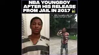 NBA YoungBoy after his release from jail in 2017 🔓⛓️&zwj;💥