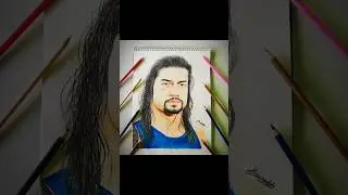 roman reigns vs john cena drawing 🔥✍🏻 #shorts #drawing #art  #wwe #romanreigns #johncena #wrestling