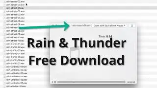 Thunder And RAIN SAMPLE FREE DOWNLOAD SAMPLE PACK