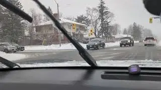 How does Canada looks like when it snow.