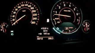 0 - 200 acceleration 2015 BMW F30 335i with Launch control