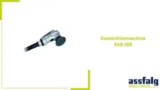 Anwendung unserer  pneumatisch, handgef&uuml;hrten Kantenfr&auml;smaschine ASO300 ASSFALG