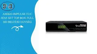 Amiko Impulse T2/C H265 Set Top Box Full HD belt&eacute;ri egys&eacute;g