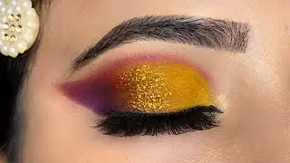 Colourful Eyeshadow Tutorial || Haldi Bridal Makeup || Easy Eye Makeup