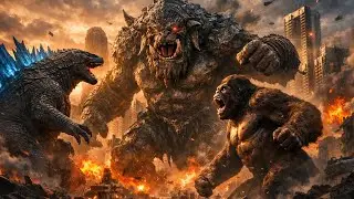 Godzilla & Kong đại chiến Mega Troll ll Trận chiến huyền thoại AI dựng lại