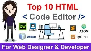 Top 10 Code Editor for Web Design & Web Development Software | Code Editor | Techno Tunnel bangla