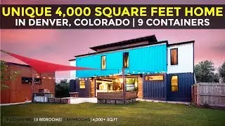 Unique Shipping Container Home built from 9 Shipping Containers | 5200 Wyandot St, Denver, Colorado