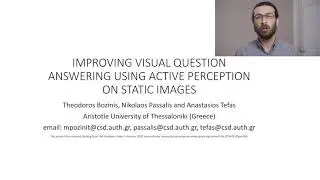 Improving Visual Question Answering using Active Perception on Static Images (ICPR 2020)