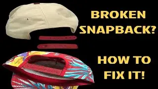 How To Fix & Replace Broken Snapbacks - Vintage Hat Restoration - Snapback Replacement Tutorial