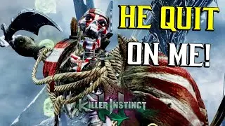 HE RAGE QUIT! - Killer Instinct: Spinal Gameplay