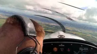 Microlight flying over Perth and solo practice
