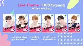 [TWS] New group, Live theme, and Rhythm hive update!!
