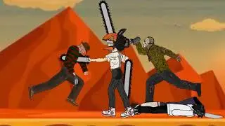 Chainsaw Man vs Cyborg Versionon  Deadpool Freddy Krueger Jason Leather Face Jeff  Drawing Cartoon 2