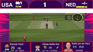 🔴NED vs USA T20 World Cup Live Match Today | Nedarland vs America Live Cricket Score , USA BAT