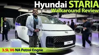 Hyundai Staria - Walkaround Review | Bharat Mobility Expo | MotoWagon.