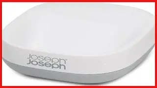 Joseph Joseph 70511 Slim Compact Soap Dish with Drain, Gray, 7.1 x 3.6 x 8.4 cm