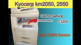 kyocera km2050 C3200 Error Solution | How to fix error C3200 #printeridcard #printerindonesia