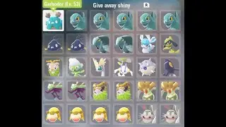 Casual play, Giving away spare shinies!