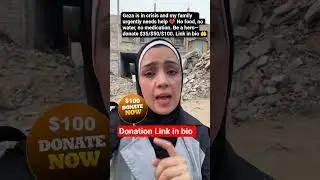 My family in Gaza needs food, , and medicine urgently. Your $35, $50, or $100. Link in bio #fypシ
