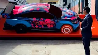 NEW Mercedes CLA Art Piece by Hot Wheels | Full Review Experience in LA!