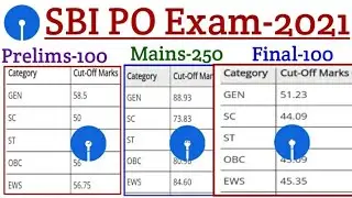 SBI PO Prelims Cut off 2021 | SBI PO Mains Cut off 2021 | Previous Year Cut  off SBI PO | SBI PO Cut