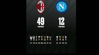 AC Milan vs Napoli trophies comparison