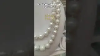 ✨ Real Round Pearls Necklace | Gradation Big Size Pearls | Minar Pearls Hyderabad