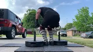 Blooper 480lb Dinnie Stones learning to walk