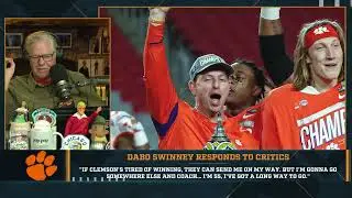 Dan Patrick Reacts To Dabo Swinney's Comments Regarding Criticism Surrounding Clemson | 9/17/25