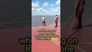Cargo Holds Hatch Cover - Hose Test #life #ship #viral #awesome #hardwork #viralvideo #seafarer