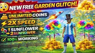 Free garden new glitch Sunflower🌻unlimited  😱glitch ||free garden glitch ||free garden new glitch