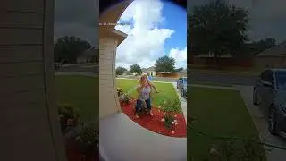 ANGRY HOA lady gets SOAKED after getting at it at the neighbors! #doorbellcam #funny #viral #crazy