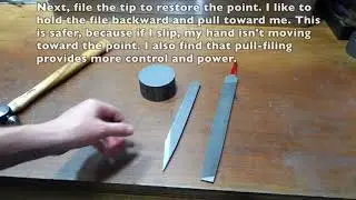 Throwing Knife Tip Repair
