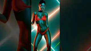 Techno Dance Pure Rhythm &ndash; Sexy Girl Dancing in Red Light to House Vibes.#shorts #dance