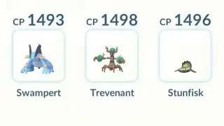 Great League: Swampert Trevenant & Galarian Stunfisk | Pok&eacute;mon GO GBL PvP Battle