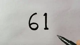 How To Draw Cat With Number 61 || Cat Step By Step Easy Drawing || Turn 61 Into Cat Easy Drawing