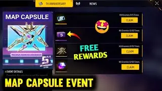 Map Capsule Event free Rewards | 20 August Free Rewards Free fire new event | free fire map capsule