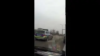 Fustw Autobahn Polizei Frankfurt aufn weg zu einem VU auf der a661