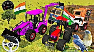 Dumper Dumtrack And Track Stock😭🥵 in Deep Mud Pulling Out 🤑💯JCB and Suraj Tractor🇮🇳🏁 #tractor#jcb