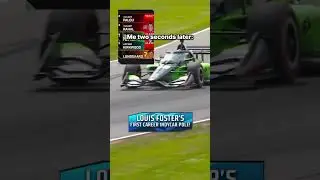 Shaving my mustache made me a couple tenths quicker 🤣 #louisfoster #indycar #racing