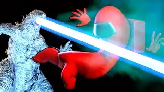 Godzilla vs Among Us