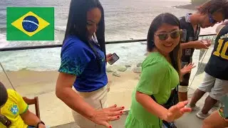 Brazil Fans will never stop DANCING! (even when they lost) 🇧🇷