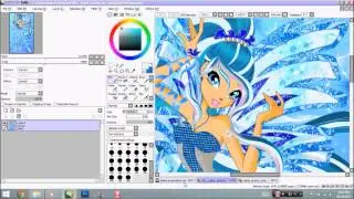 Winx Speedpaint: Ashia Sketching and Hair Coloring
