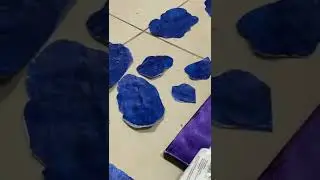 Upcycled art using fused plastic bags|#shorts | Trash to treasure recycled art inspired by fungi