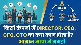 कंपनी में CEO, CTO, COO, CFO, Director क्या करते हैं? | Business Management Guide  Startup