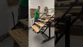Folding Table/Shelf #homemade #woodworking