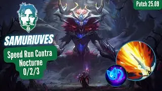 SPEED RUN CONTRA NOCTURNE - MONO IVERN GAMEPLAY (PATCH 25.09) 🌳 #ivern #lol #ranqued