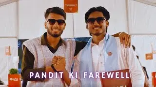 Pandit farewell/-13th vlog ❤️